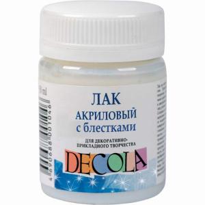 Лак акриловый с блестками Decola, 50 мл - Заготовки для декупажа. Интернет-магазин Завиток
